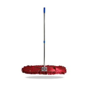 길이조절 스텐 밀대 빨간 기름걸레 90cm 밀대걸래