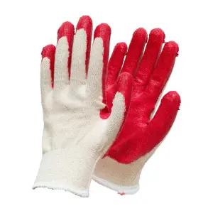 쌍마 반코팅장갑13G 10매 빨강 학교 작업용 현장 목장갑