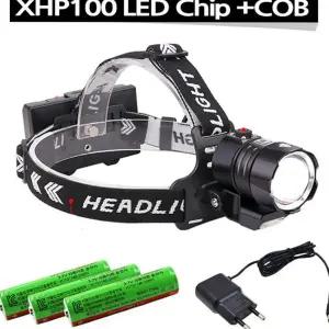 고휘도 led 헤드 랜턴 강력 충전식 헤드 랜턴 7200루멘 낚시