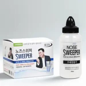 노즈스위퍼 코세정세트 코세척 생리식염수 비염 코청소 코세정기+분말100포