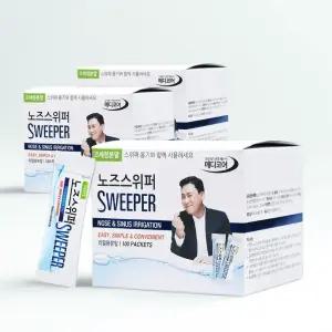 노즈스위퍼 코세정분말 300포 이상민 미세먼지 코세척 생리식염수 코청소 시원 상쾌