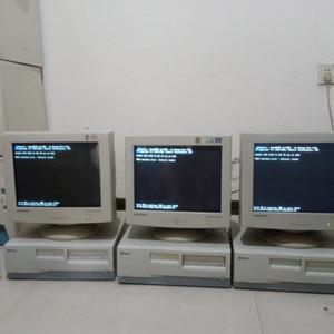 골동품 옛날 컴퓨터 모니터 상세 전원이 화이트 장식용 고중량 9 14인치 15 17인치