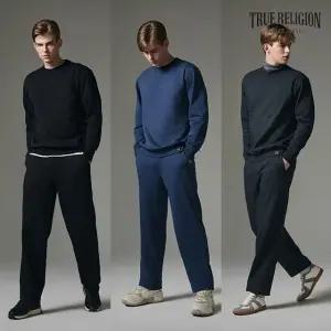 [쇼핑엔티단독] 트루릴리전 최종가! 코튼블렌딩 소프트 기모셋업 2종, 남성