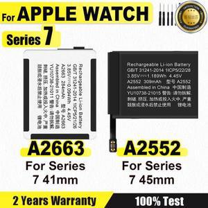 Apple Watch Series 7 41mm A2663 A2552 배터리 새로운 Bateria + 접착 도구