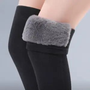 기모 무릎 워머 두꺼운 스포츠 방한 융털 레그 워머 겨울 보호대