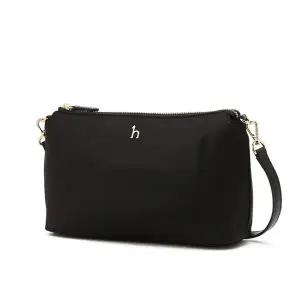 [헤지스](대구신세계)블랙 단색 나일론 크로스백 HIWA6E455BK