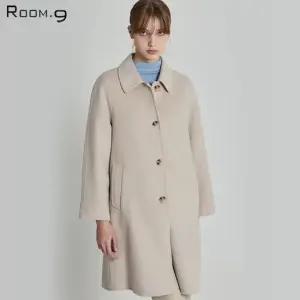 [룸나인 Room.9)] 시그니처 테일러드 캐시미어10 울70 롱 코트  택가격  298000원)