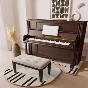 피아노 방음 매트 소음 저감 스툴 카펫 70x160cm 어두운