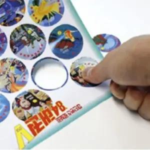 로보트 태권브이 V 종이 동그란딱지