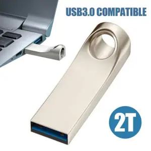 실버 2TB USB 3.0 엄지 메모리 미니 플래시 드라이브 저장 공간 외장 컴퓨터