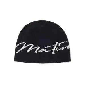 [마뗑킴] 마틴 로고 스트립트 비니 MK2577BN001MBB