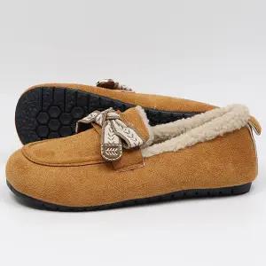 보니테 여성 겨울 털로퍼 퍼안감 데일리 로퍼 플랫슈즈 신발