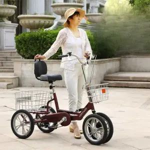 삼륜자전거 경량 바구니 용 3륜 용 장보기 스틸