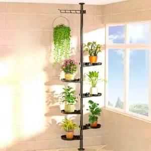 거실 화분선반 천장고정행거 걸이용 식물 화분정리대