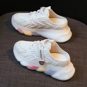 키높이 통굽 뮬 캐주얼 여자 신발 슬리퍼 스니커즈