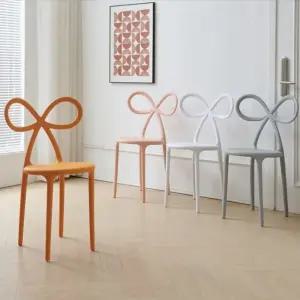 미드센츄리 의자 리본체어 카페 디자인 리본의자 화장대