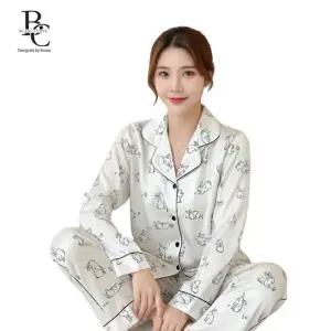 여성 실크 토끼 파자마