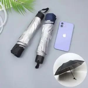 2칼라 휴대용 3단 접이식 미니 우산 MA4009