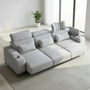 미노 모션소파 전동 슬라이딩 리클라이너 4인용 패브릭 기본형 바퀴없는 좌방석 확장