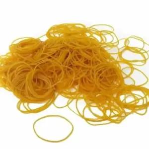 노란고무줄 70x1.5mm 300g 노란고무밴드 고무밴드 생