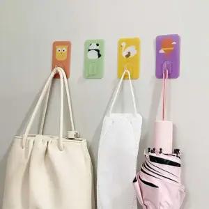 s573 큐트 애니멀 캐릭터 부착 후크고리 30개세트 소품걸이후크 현관문고리 냉장고홀더 부착후크