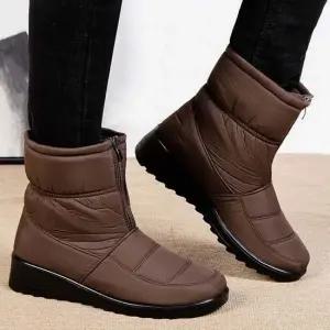 스노우 슬립온방한신발 집업 부츠 방수 미들신발 여자 워커부츠 캐주얼 캐주얼화 캐주얼부츠 미들부츠