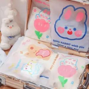 세면도구 속옷 여행 캐리어 정리 지퍼백 8개 세트