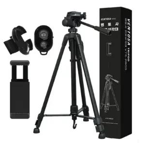 벤토사 360도 헤드 좌우회전 DSLR+스마트폰 전문가용 삼각대 풀세트_블랙