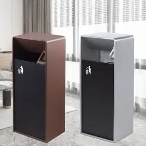 야외 대용량 쓰레기통 화이트 리조트 정문 휴게소