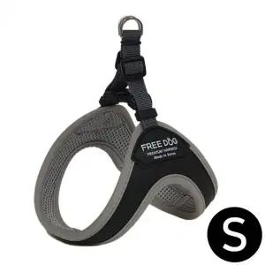 런 S 프리독 강아지 가죽 블랙 하네스 (WFJ5PIT)