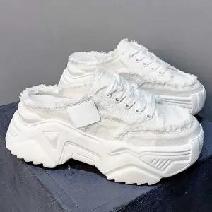 키높이운동화 슬리퍼 여성 키높이 통굽 운동화슬리퍼