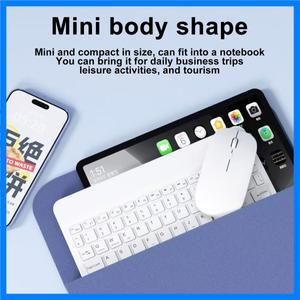 2025 새로운 블루투스 무선 키보드 마우스 IOS 안드로이드 윈도우 태블릿용 아이패드 미니 프로 키보드 다