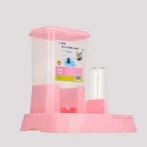 강아지 급식기 애완견 물그릇 반려동물 식기 사료와 물 급수기 (WFJ53GR)