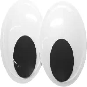 해피레인 7.5인치 자이언트 구글리 셀프 로 눈을 흔들며 크리스마스 트리 파티 장식용 라지 즈 2팩