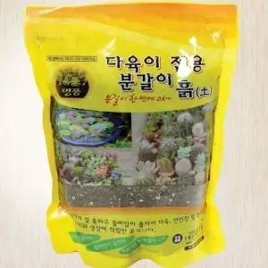 정한 다육이 전용 분갈이 흙 (선인장 사용가능) 2L (WFJ6TGT)