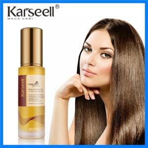 Karseell 50ml 모로코 아르간 오일 헤어 힐링 콜드 프레스 무중력 아르간 오일 헤어 세럼 건조하고 손상된