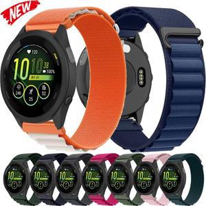 22/20mm 알파인 호환 루프 스트랩 가민 호환 포러너 970 265 165 55 965 나일론 스포츠  팔찌 비보무브 6 5