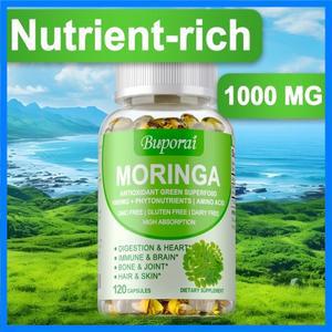 모링가 캡슐 1000 Mg - 신진대사 촉진 세포 회복 심혈관 건강 지원 면역력 향상