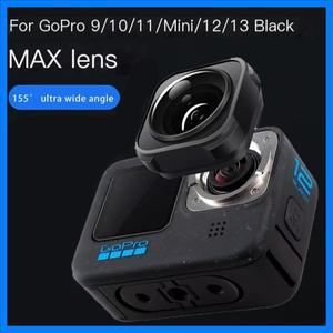 155 °   GoPro13 용 Max Len 12 11 9 Mod Fov 광각 렌즈 Gopro 블랙 카메라 액세서리 용 5M 방수 손떨림