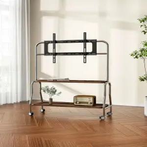 이동식 티비 거치대 트롤리 선반 바퀴 받침대