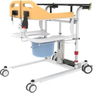 노인 또는 환자 샤워 화장실을 위한 변기 팬 식탁 시트 쿠션 다기능 의자 핸드카트가 장착된 JHXIN 유압식