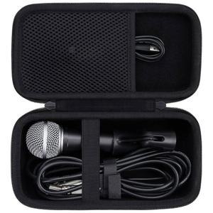 [미국배송] 슈어 SM58/PGA48/SM48S/BETA 58A/PGA58/SV200/SV100/KSM8 카디오이드 다이내믹 보컬 마이크(SM58/PGA48/SM48S/BETA 58A/PGA58)와 호환되는 아넬로시 하드 캐리링 케이스