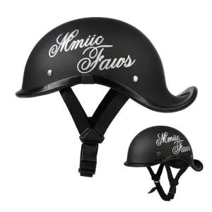 헬멧 오토바이 레트로 하프 하이바 클래식 스냅백