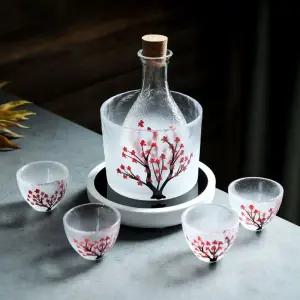 벚꽃 사케잔 무광택 나노 수납장 테이블 턴테이블