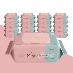 미엘 유아 물티슈 클래식 캡형 100매 20팩 평량50g 저자극 대용량 (총2000매)