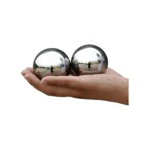 ( 2피스 ) 정밀 크롬 스틸 베어링 볼 G25(2인치) 바오딩 손 운동 스트레스 핸드볼 볼에 이상적임