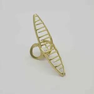 올림머리 무광 골드 꼬임 메탈집게핀 헤어 대형