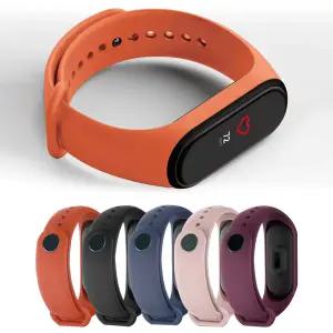 호환 Xiaomi Mi Band 5 4 3 스포츠 스트랩 교체 용 손목 밴드 MiBand 3 4 Band5 Xiaomi Mi Band 스트랩 용