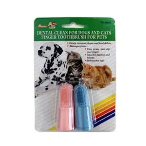 고품질 2p 애완용 손가락 칫솔 (WFJRKPE)