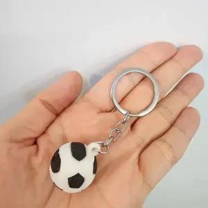 미니어처 축구공 키링 가방고리 열쇠고리 소품 장식물 (WFJ6832)